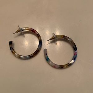 Colorful resin hoops from J Crew